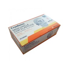 Cranberry Materiales Dentales Mascarilla 3 Pliegues c/Elastico c/Filtro Caja 50 uds Cranberry