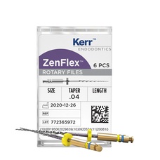 Kerr Materiales Dentales Lima Mecanizada Zenflex 0.4 Taper 25mm Surtida – Kerr