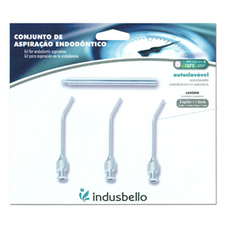 Generica Conjunto Eyectores Aspirador Endodontico Metalico con 3 puntas - Indusbello