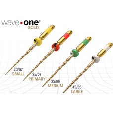 Maillefer  Materiales Dentales Lima WaveOne Gold 25mm Surtida 4 File