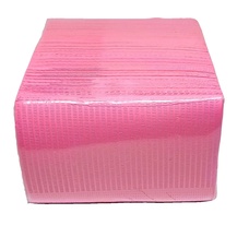 Generica Baberos Desechable Rosado 3 Capas 125 Uds (Pecheras Servilletas) - Generica (colores Rosado, Naranjo y Lila)